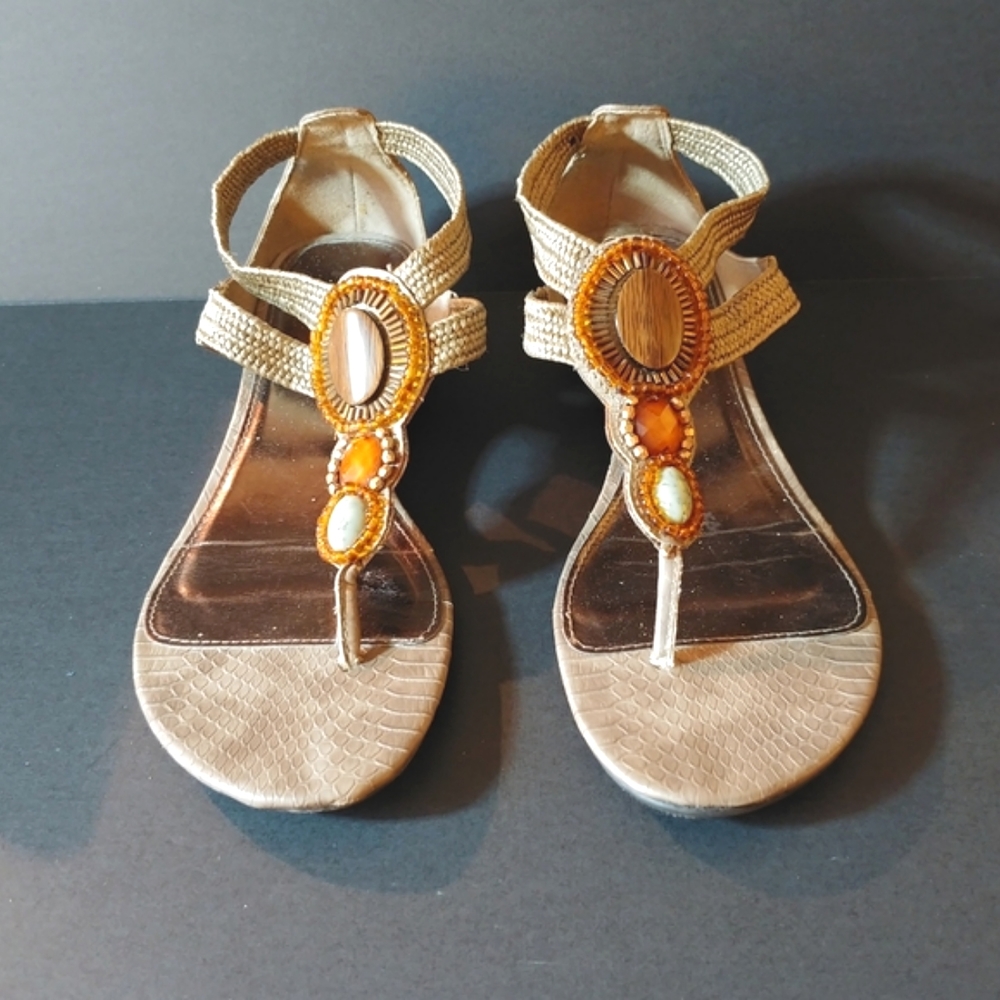 MIA Sandals Beaded Summer Shoes Thongs